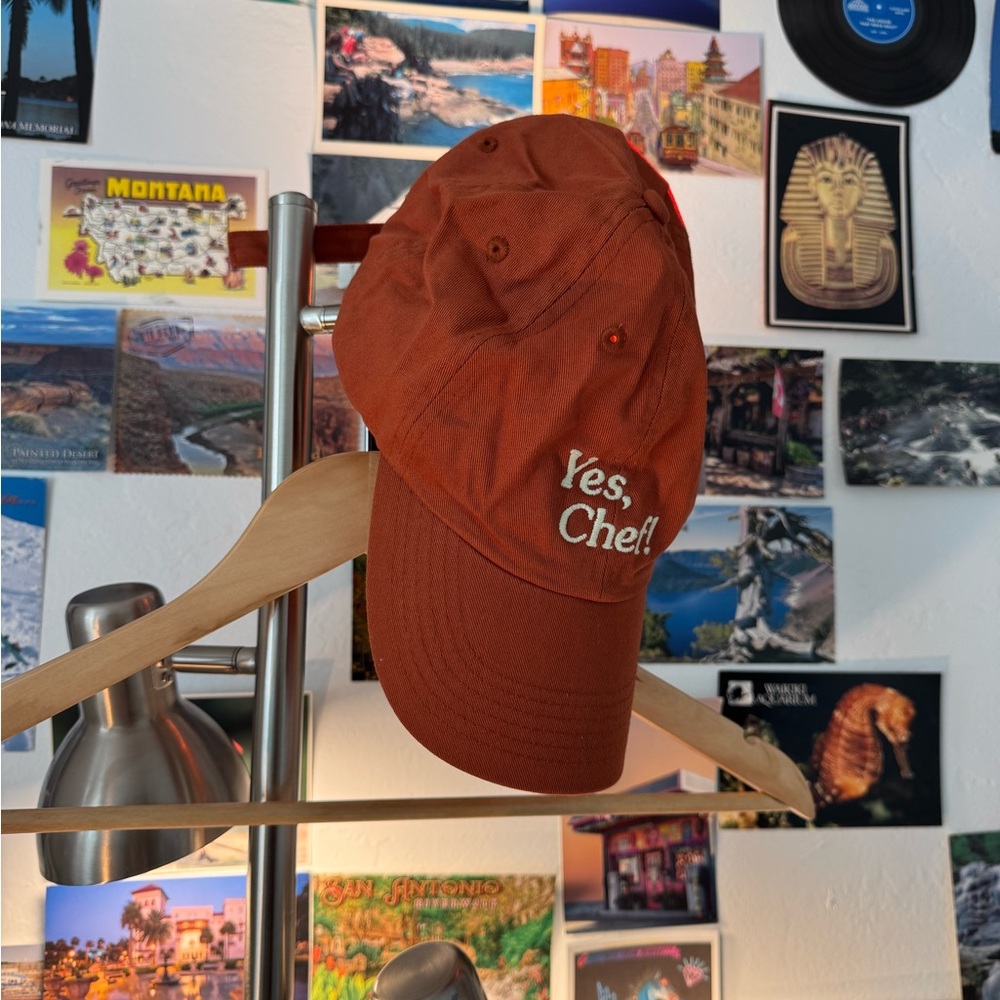 Rust Orange 'Yes, Chef!' Baseball Cap